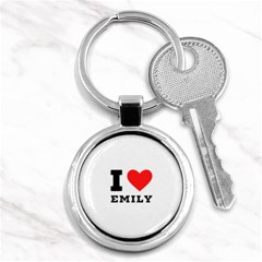 I Love Emily Key Chain (round) by ilovewhateva