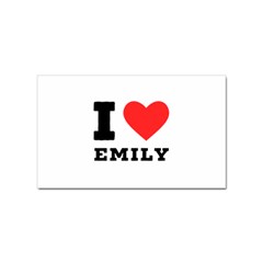 I Love Emily Sticker Rectangular (100 Pack) by ilovewhateva