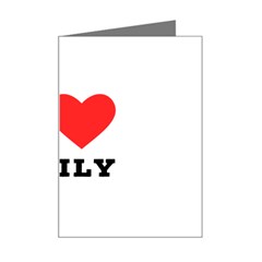 I Love Emily Mini Greeting Card by ilovewhateva