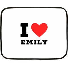 I Love Emily Fleece Blanket (mini) by ilovewhateva