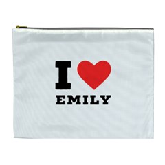 I Love Emily Cosmetic Bag (xl) by ilovewhateva