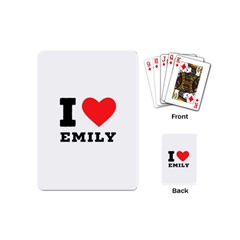 I Love Emily Playing Cards Single Design (mini) by ilovewhateva