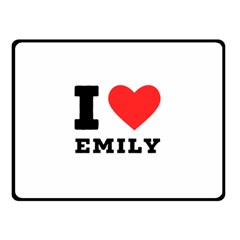 I Love Emily Fleece Blanket (small) by ilovewhateva