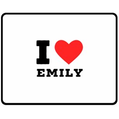 I Love Emily Fleece Blanket (medium) by ilovewhateva