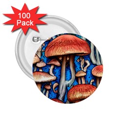 Whimsical Mushroom 2 25  Buttons (100 Pack)  by GardenOfOphir