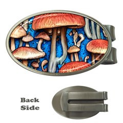 Whimsical Mushroom Money Clips (oval)  by GardenOfOphir