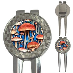 Whimsical Mushroom 3-in-1 Golf Divots by GardenOfOphir