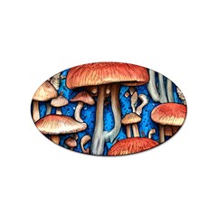 Whimsical Mushroom Sticker Oval (10 Pack) by GardenOfOphir