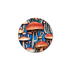 Whimsical Mushroom Golf Ball Marker (4 Pack) by GardenOfOphir