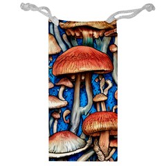 Whimsical Mushroom Jewelry Bag by GardenOfOphir