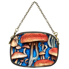 Whimsical Mushroom Chain Purse (one Side) by GardenOfOphir