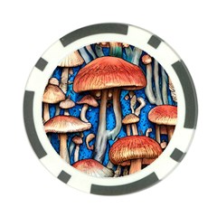 Whimsical Mushroom Poker Chip Card Guard (10 Pack) by GardenOfOphir