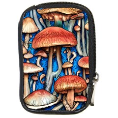 Whimsical Mushroom Compact Camera Leather Case by GardenOfOphir