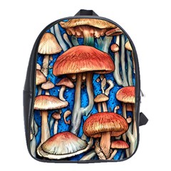 Whimsical Mushroom School Bag (large) by GardenOfOphir