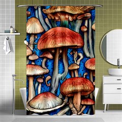 Whimsical Mushroom Shower Curtain 48  X 72  (small)  by GardenOfOphir