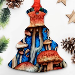 Whimsical Mushroom Christmas Tree Ornament (two Sides) by GardenOfOphir