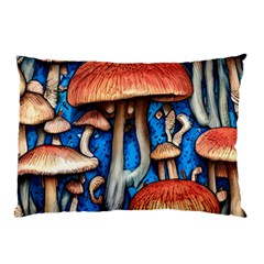 Whimsical Mushroom Pillow Case (two Sides) by GardenOfOphir