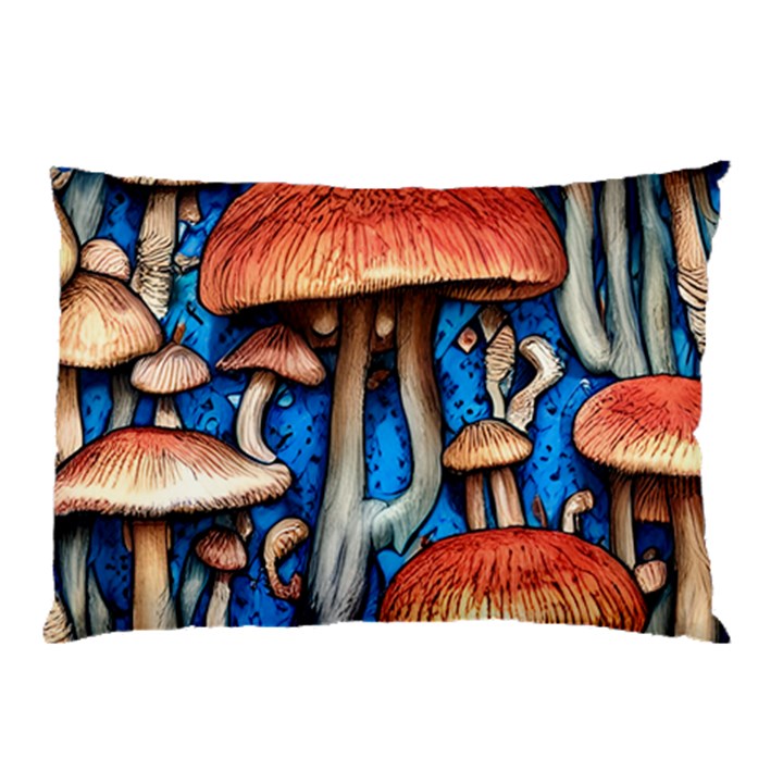 Whimsical Mushroom Pillow Case (Two Sides)