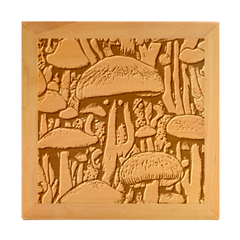 Whimsical Mushroom Wood Photo Frame Cube