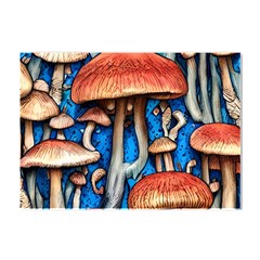 Whimsical Mushroom Crystal Sticker (a4)