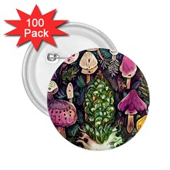 Forest Fairycore Foraging 2 25  Buttons (100 Pack)  by GardenOfOphir