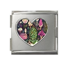 Forest Fairycore Foraging Mega Link Heart Italian Charm (18mm)