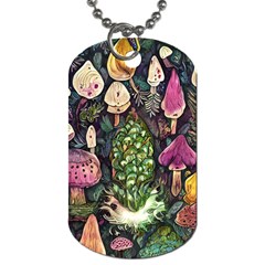 Forest Fairycore Foraging Dog Tag (one Side) by GardenOfOphir