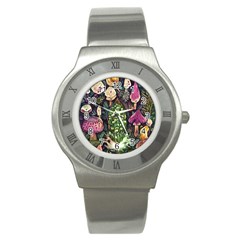 Forest Fairycore Foraging Stainless Steel Watch by GardenOfOphir