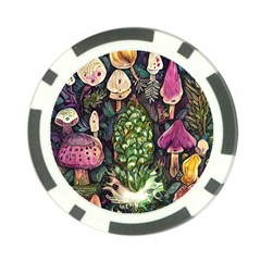 Forest Fairycore Foraging Poker Chip Card Guard (10 Pack) by GardenOfOphir