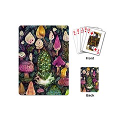 Forest Fairycore Foraging Playing Cards Single Design (mini) by GardenOfOphir