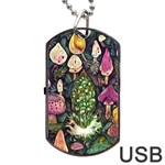 Forest Fairycore Foraging Dog Tag USB Flash (Two Sides) Front