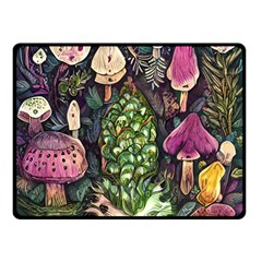 Forest Fairycore Foraging Fleece Blanket (small) by GardenOfOphir