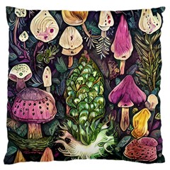 Forest Fairycore Foraging Standard Premium Plush Fleece Cushion Case (one Side) by GardenOfOphir