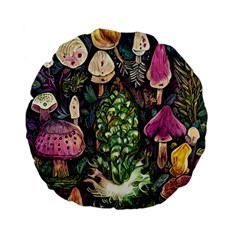 Forest Fairycore Foraging Standard 15  Premium Flano Round Cushions by GardenOfOphir