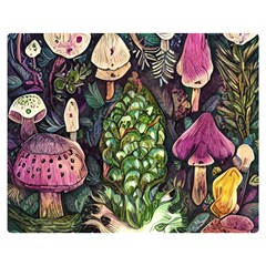 Forest Fairycore Foraging Premium Plush Fleece Blanket (medium) by GardenOfOphir