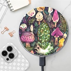 Forest Fairycore Foraging Wireless Fast Charger(white) by GardenOfOphir