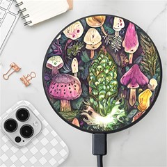 Forest Fairycore Foraging Wireless Fast Charger(black) by GardenOfOphir