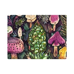 Forest Fairycore Foraging One Side Premium Plush Fleece Blanket (mini) by GardenOfOphir