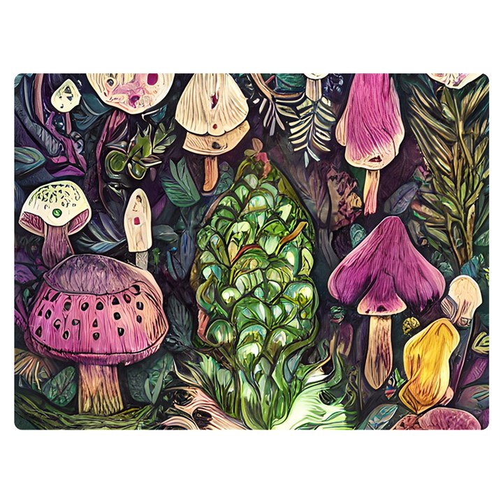 Forest Fairycore Foraging Premium Plush Fleece Blanket (Extra Small)