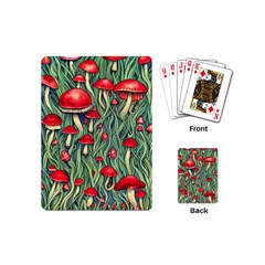 Natural Fairy Foraging Garden Playing Cards Single Design (mini) by GardenOfOphir