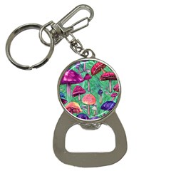 Vintage Flowery Foraging Garden Bottle Opener Key Chain by GardenOfOphir