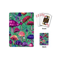 Vintage Flowery Foraging Garden Playing Cards Single Design (mini) by GardenOfOphir