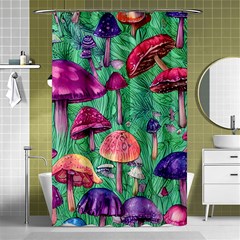 Vintage Flowery Foraging Garden Shower Curtain 48  X 72  (small)  by GardenOfOphir