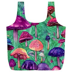 Vintage Flowery Foraging Garden Full Print Recycle Bag (xl) by GardenOfOphir