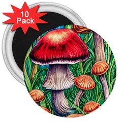 Woodsy Foraging Garden 3  Magnets (10 Pack)  by GardenOfOphir