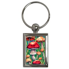 Woodsy Foraging Garden Key Chain (rectangle) by GardenOfOphir