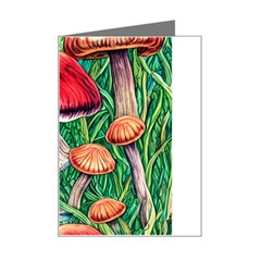 Woodsy Foraging Garden Mini Greeting Card by GardenOfOphir