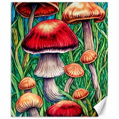 Woodsy Foraging Garden Canvas 8  X 10  by GardenOfOphir