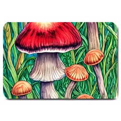 Woodsy Foraging Garden Large Doormat by GardenOfOphir