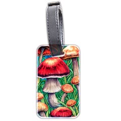 Woodsy Foraging Garden Luggage Tag (two Sides) by GardenOfOphir